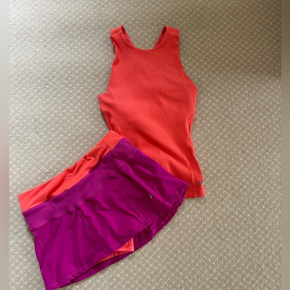 Fila orange work out tank, size S - Picture 3 of 6